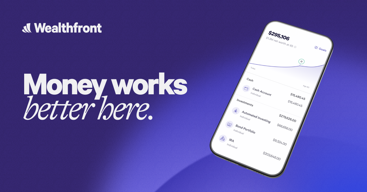 Capture d'écran de Money works better here | Wealthfront