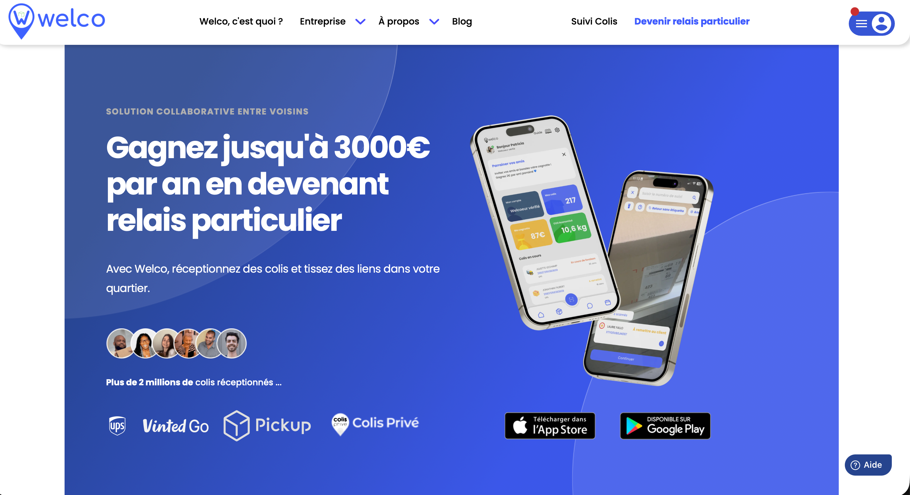 Capture d'écran 2 du programme de parrainage Welco