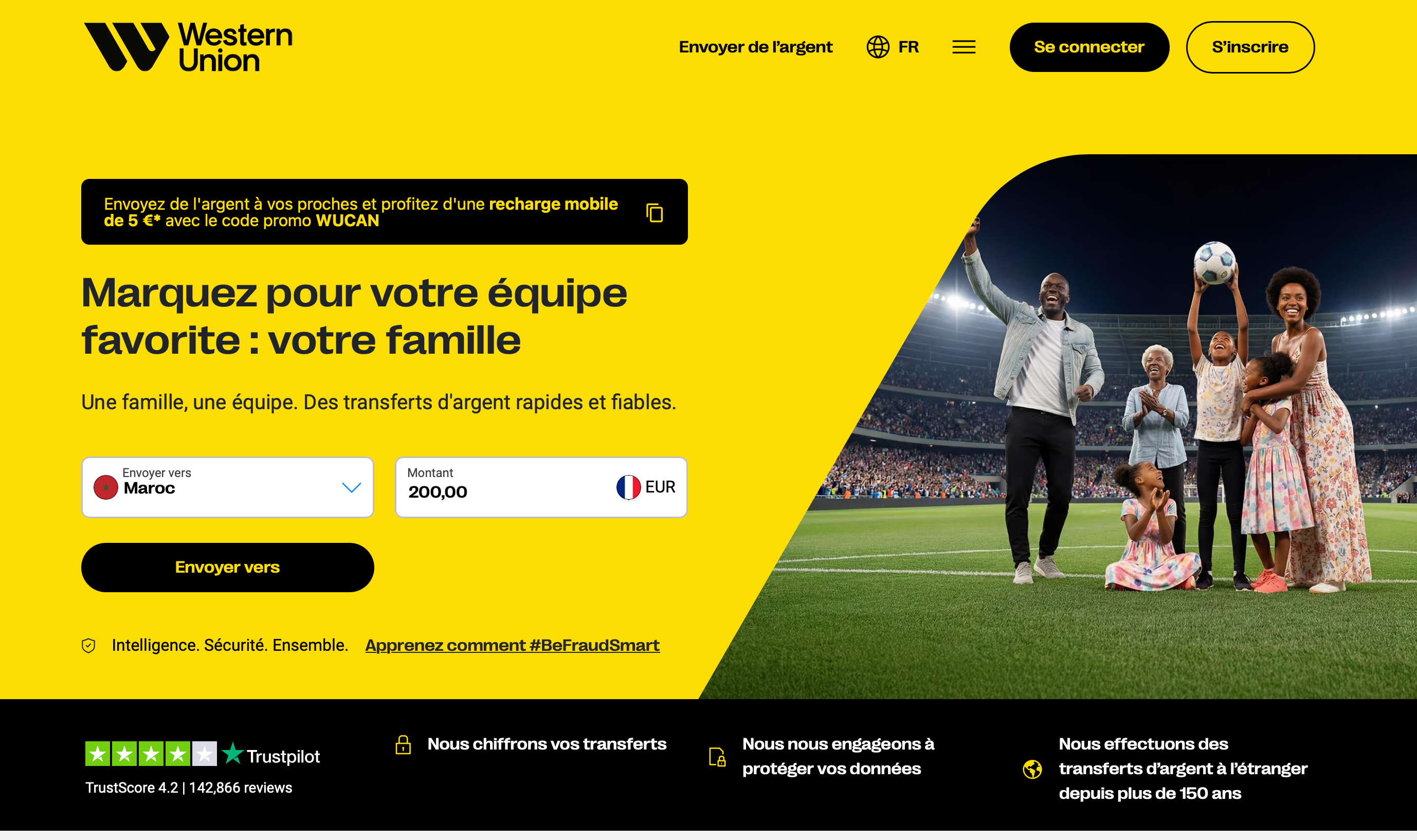 Capture d'écran 2 du programme de parrainage Western Union