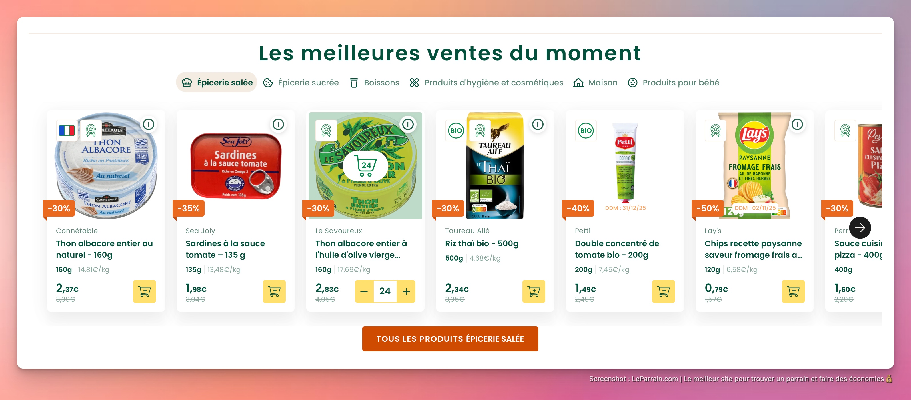 Capture d'écran 4 du programme de parrainage Willy Antigaspi