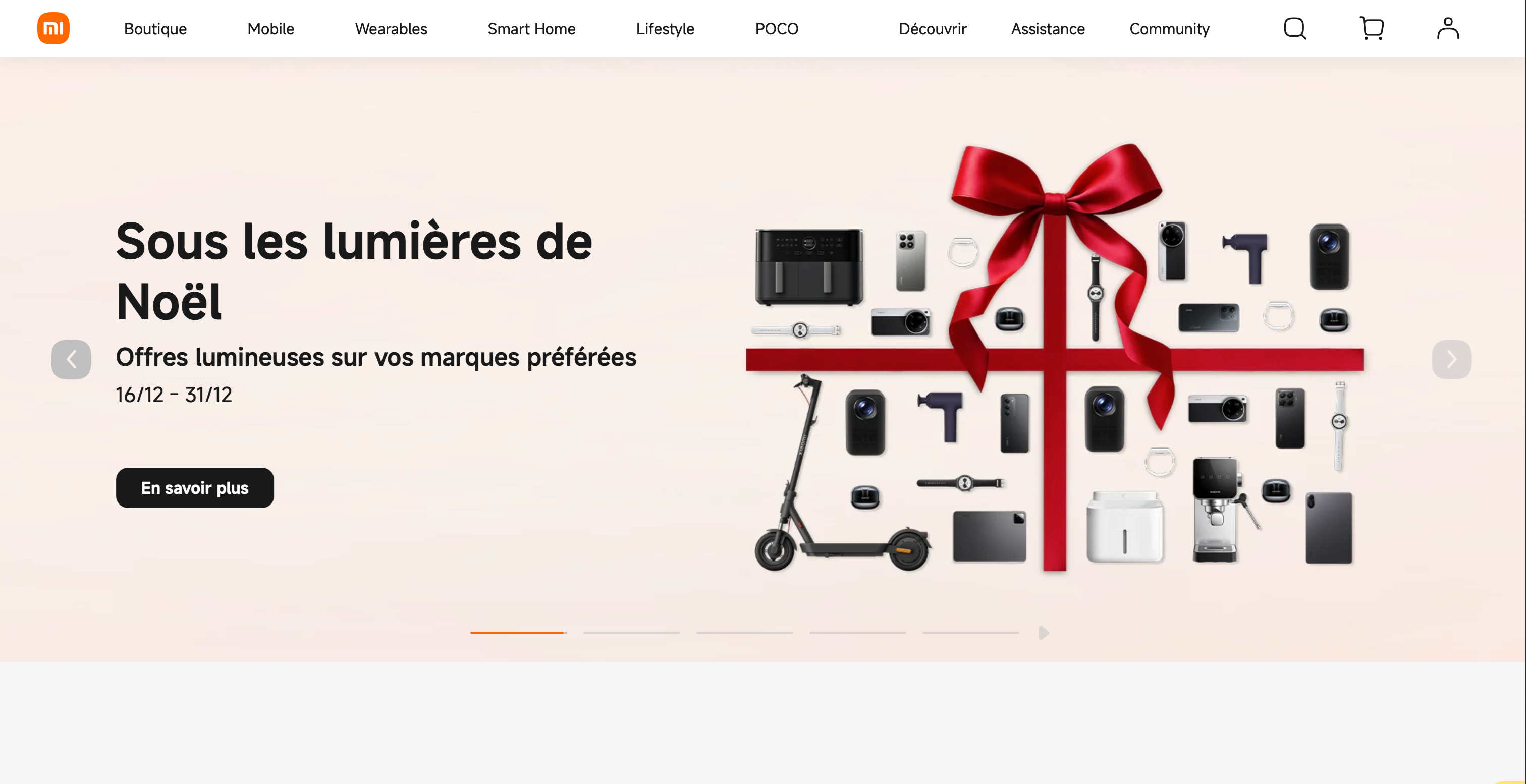 Capture d'écran 1 du programme de parrainage Xiaomi