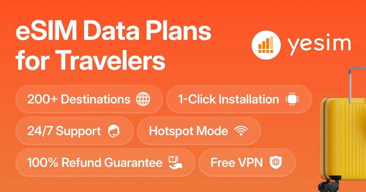 Capture d'écran de eSIM Service - Prepaid Virtual SIM Cards for Travelers - Yesim