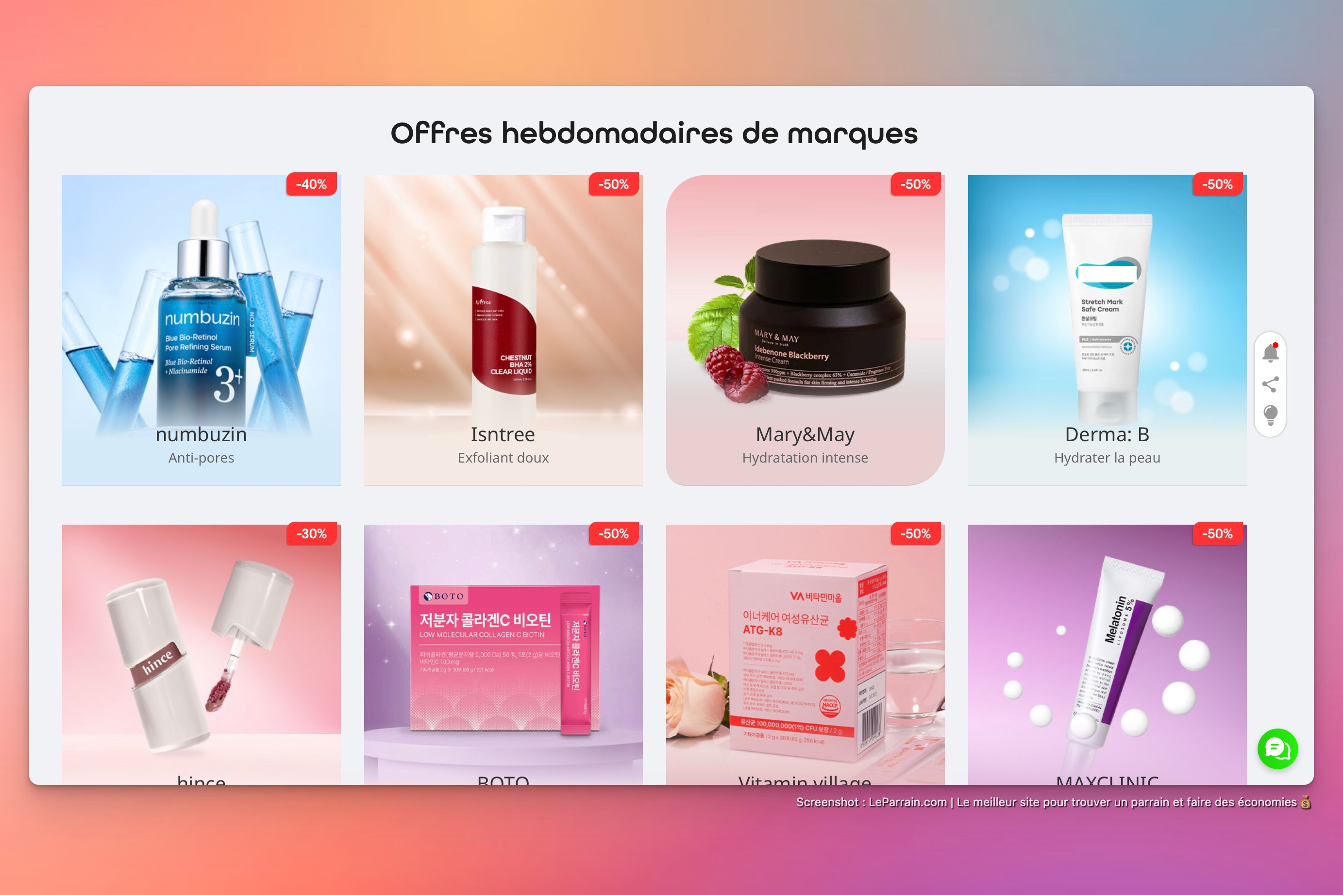 Capture d'écran 3 du programme de parrainage YesStyle