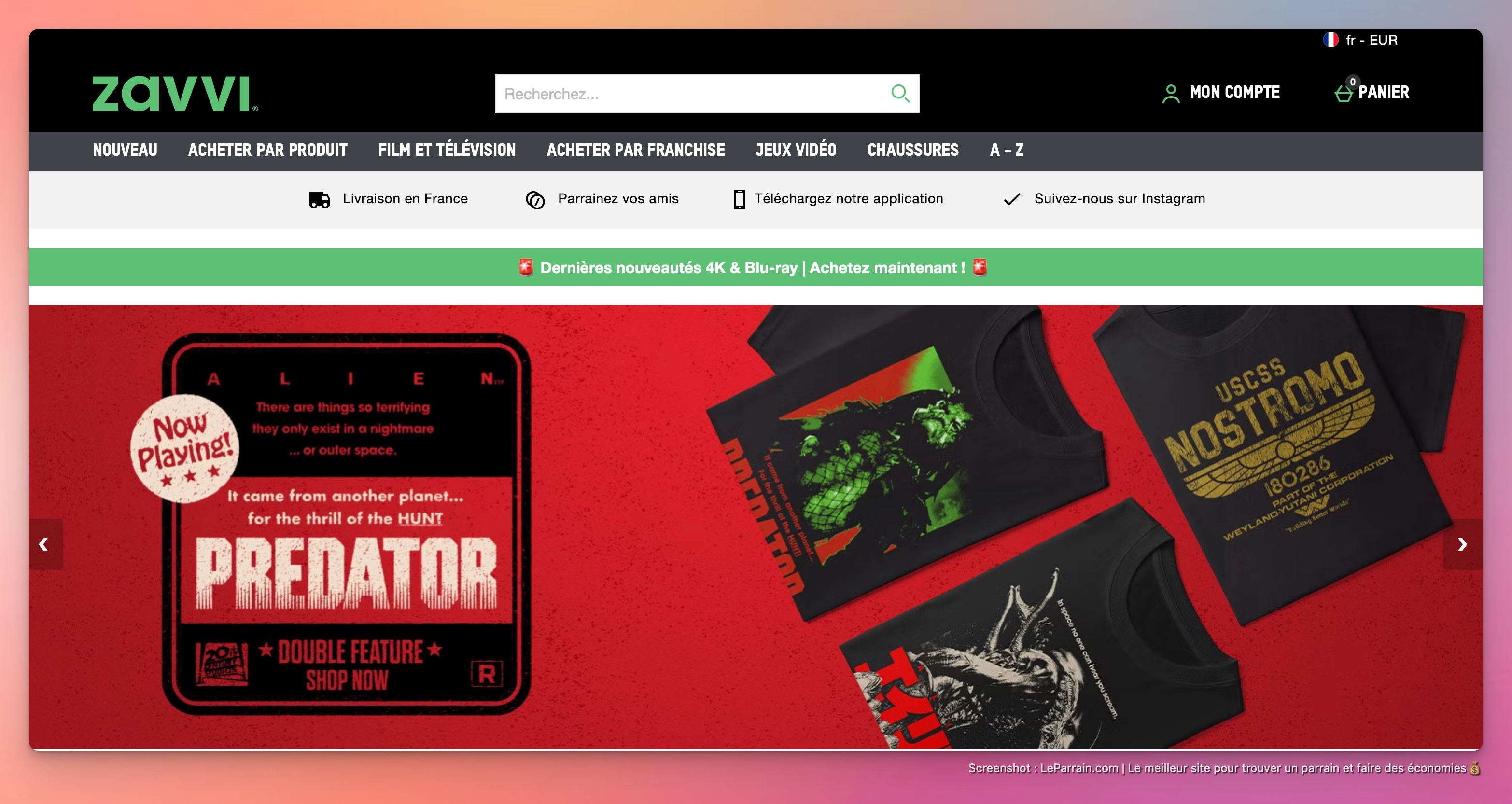 Capture d'écran 3 du programme de parrainage Zavvi